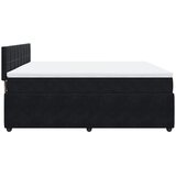  Krevet s oprugama i madracem crni 200x200 cm baršunasti | shoptok.hr