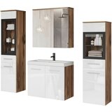P & B kopalnica madrit, bela, barva hrasta, led, 5-Delno | Shoptok.si