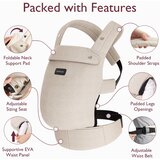 Momcozy nosilna torba za dojenčka v iz barvi khaki bombaža, BC001-KC12NB-A | Shoptok.si