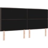  LED uzglavlje s tamnosmeđim dizajnom 100 cm tkanine | shoptok.hr