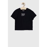 Tommy Hilfiger Otroška bombažna kratka majica črna barva | Shoptok.si