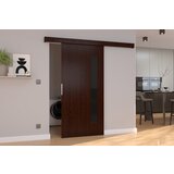 ADRK Drsna stenska vrata GELA z lakobel detajli 106 cm - WENGE-LAKIRANA RNA, VISOK SIJAJ | Shoptok.si