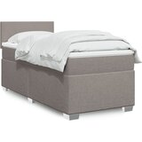  The Living Store Box spring postelja z vzmetnico taupe 90x190 cm blago - Box Spring Postelja, (21496769) Cene