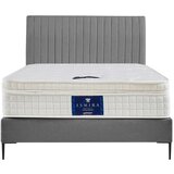 MID.YOU POSTELJA BOXSPRING x , tekstil, leseni material siva | Shoptok.si