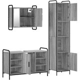  Set ormarića za kupaonicu 3 kom. Siva Sonoma 40 x 36 x 181 cm | shoptok.hr
