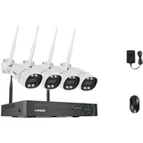 Brezžični varnostni sistem kamer, 5MP ločljivost, dvosmerni avdio, IP66 vodoodporen -5MP 4PCS Kamera -None, (5000137689)