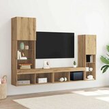 TV ormar S LED lampica 4 pcs hrast artisan Konstruirano drvo | shoptok.hr