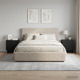  Noćni ormar 2 pcs Crna 43 x 34,5 x 47,5 cm Konstruirano drvo | Eponuda.com