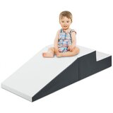  Mehka igrala, mehki gradniki, 2 kosa, belo - siv komplet | Shoptok.si