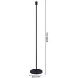  LED stojeća lampa TUNJA 1xE27/20W/230V prečnika 30 cm crna/bela | Eponuda.com