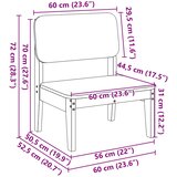 Vrtna stolica voštano smeđa 60x52,5x72 cm od masivne borovine | shoptok.hr