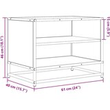 TV ormarić Smeđi hrast 61x40x46 cm Konstruirano drvo i metal | shoptok.hr