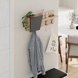 Livetastic Stenski Obešalnik Eleva, Barva Hrasta, Antracit | Shoptok.si