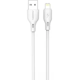  Podatkovni / polnilni kabel USB - Apple Lightning - Pavareal DC186i 6A - 1m - beli