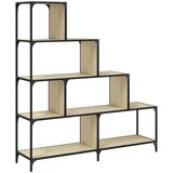  The living store knjižna omara 4-nadstropna sonoma hrast 139x33,5x149cm inž. les - knjižna omara, (21499605) | Shoptok.si