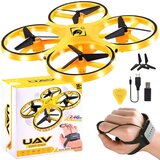  Dron Quadracopter upravljanje rukavicom žuti | shoptok.hr