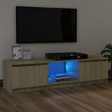 vidaXL TV ormarić s LED svjetlima boja hrasta sonome 120x30x35,5 cm Cijene