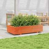  Vrtna sadilica voštano smeđe boje 110x60x26,5 cm od borovine | shoptok.hr