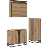 vidaXL set namještaja za kupaonicu 3 pcs hrast artisan 65 x 33 x 60 cm | shoptok.hr