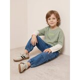 Sinsay Pamučna longsleeve loose majica s dvostrukim rukavima i printom | shoptok.hr