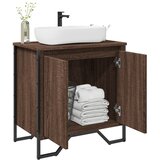 vidaXL Ormarić za umivaonik smeđa boja hrasta 60x35x60 cm drveni | shoptok.hr