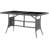  Vrtni stol sivi 140 x 80 x 74 cm od poliratana | Eponuda.com