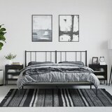 vidaXL Nočna omarica 2 kosa črna 50x35x60 cm steklo in jeklo Cene