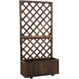 HOMESTAR Dvignjena vrtna greda z mrežo 72,5x31,5x149,5 cm rjava, (5000228434) Cene