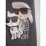 Karl Lagerfeld Majica 'Ikon' zlata / črna / bela | Shoptok.si