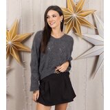 Gemre Soft dark gray long-sleeve sweater Rianne | Shoptok.si