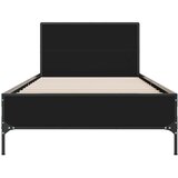  Okvir kreveta crni 90 x 200 cm konstruirano drvo i metal | shoptok.hr