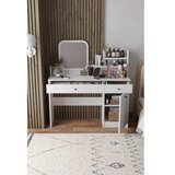 Hanah home Stol za šminkanje Harmony 2 Kvadratni, 124 x 135 x 40 cm, Bijeli | Eponuda.ba