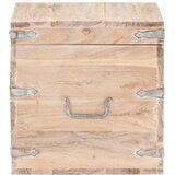  Škrinja od masivnog bagremovog drva 40 x 40 x 40 cm Smeđa | Shoptok.si