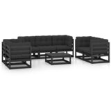 Maison Chic Seti vrtnega pohištva - Vrtna garnitura - Vrtni pohištvo set 8-delna z blazinami trdna borovina, (21797807) | Shoptok.si
