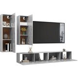  4-dijelni set TV ormarića siva boja betona od iverice | shoptok.hr