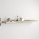 vidaXL Stenska polica barva hrasta 120x23,5x3,8 cm MDF Cene