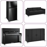 vidaXL Kotačići za namještaj 4 kom s podizačem 15,5x15,5x5,5 cm Čelik 1000 kg | shoptok.hr