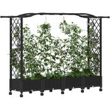  Povišeni krevet s mrežom i krovom Crna 207 x 40 x 129 cm PP | shoptok.hr