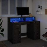  Stol s ladicama Crni hrast 120 x 55 x 91 cm Konstruirano drvo | shoptok.hr