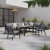 Amatio JEDILNA LOUNGE GARNITURA tkanina aluminij | Shoptok.si