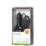 M-life auto punjač za Apple iPhone, iPad + USB 2100 mA | shoptok.hr