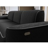 ELTAP Temno siva kotna sedežna garnitura iz tkanine bouclé (levi kot/z ležalnikom) Ume – | Shoptok.si