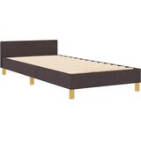  Krevetna konstrukcija Tamno smeđa 90 x 200 cm tkanina | shoptok.hr
