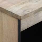 vidaXL Omare in policami za shranjevanje medijev s polico Bela in črna | Shoptok.si