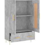  Visoka komoda boja betona 69,5 x 31 x 115 cm konstruirano drvo | shoptok.hr