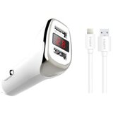  auto punjač sunix 2xUSB (S-310) 2.4A lightning (iphone) beli | ePonuda.com