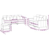 vidaXL 3-dijelni set sofa s jastucima plavi baršunasti | shoptok.hr