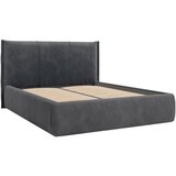 MID.YOU OBLAZINJENA POSTELJA 160 cm x 200 cm , les, tekstil, leseni material barve grafita | Shoptok.si