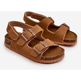 Boto Children's Sandals on Cork Platform with Velcro Closure Camel Rorria | ePonuda.com