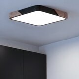  Brilagi - LED prigušiva svetiljka PILANA LED/60W/230V hrast/crna 56x56 cm + daljinski upravljač | Eponuda.com
